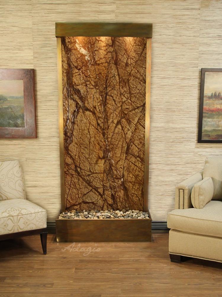 Tranquil River Floor Fountain - Rear Mounted