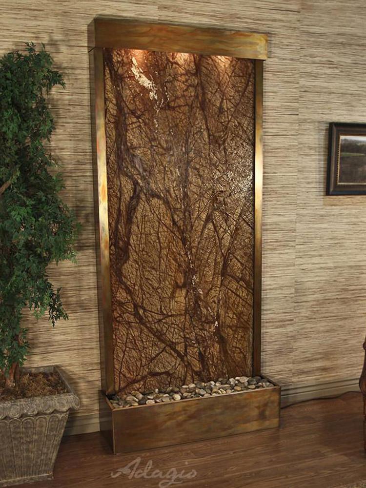 Tranquil River Floor Fountain - Rear Mounted