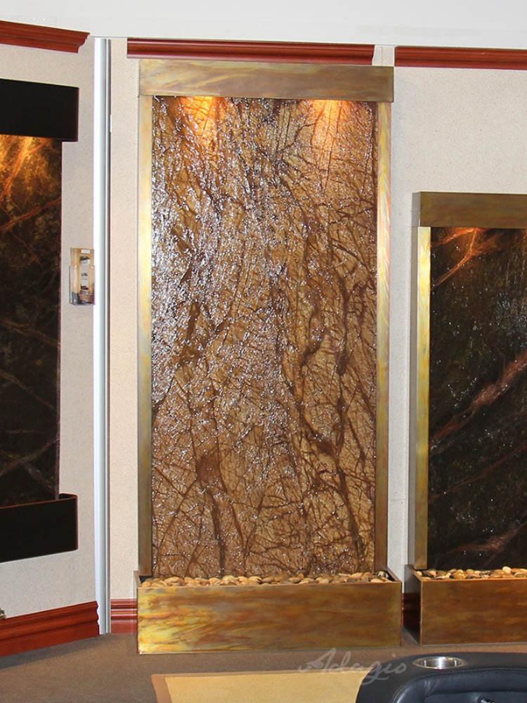 Tranquil River Floor Fountain - Rear Mounted