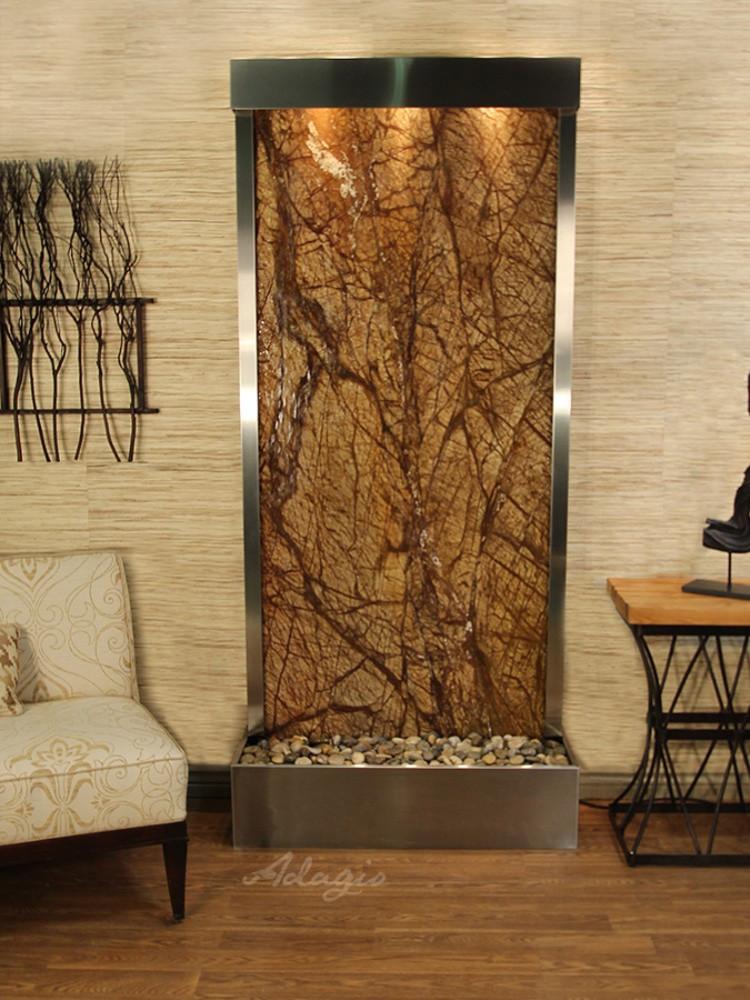 Tranquil River Floor Fountain - Rear Mounted