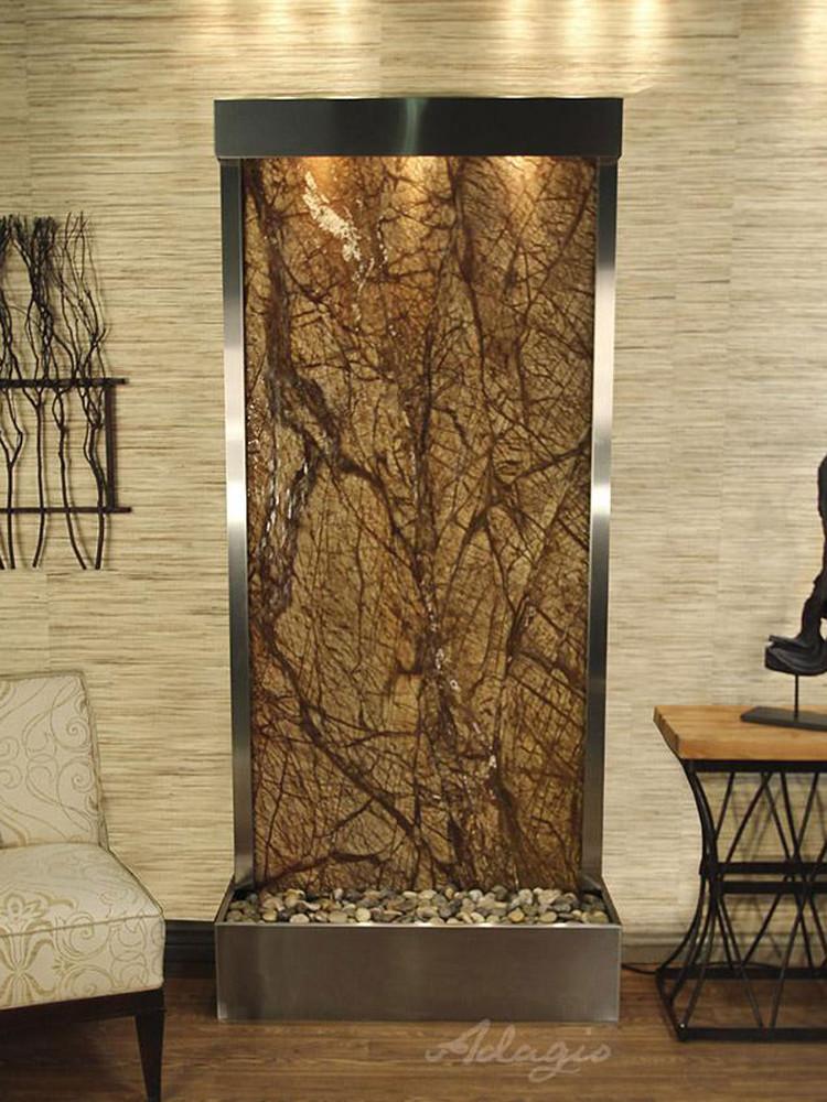 Tranquil River Floor Fountain - Rear Mounted