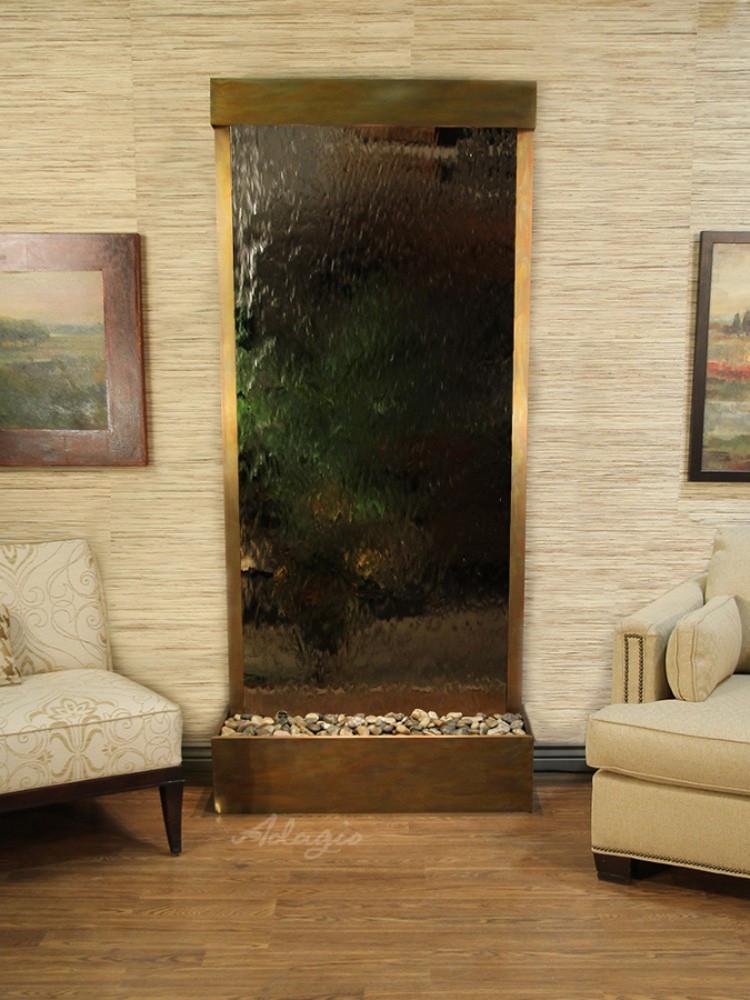 Tranquil River Floor Fountain - Rear Mounted