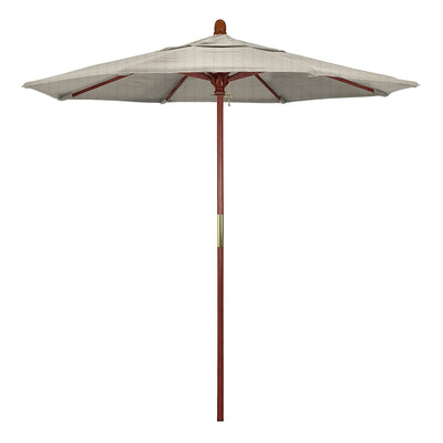 California Umbrella 7.5' Grove Series Patio Umbrella With Wood Pole Hardwood Ribs Push Lift With Olefin Fabric