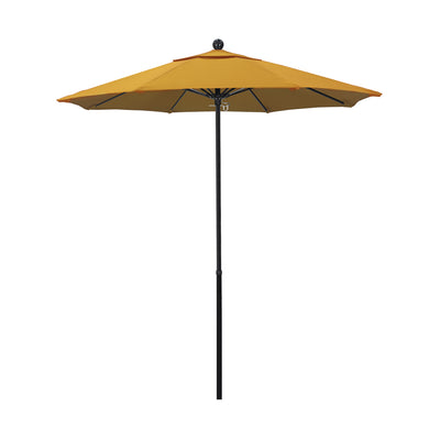California Umbrella 7.5' Oceanside Series Patio Umbrella With Fiberglass Pole Fiberglass Ribs  Push Lift With Pacifica Fabric