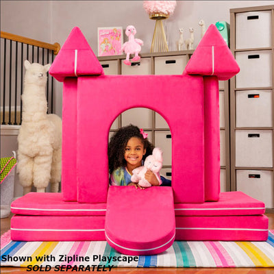 Jaxx Zipline PlayScape Castle Gate - Playtime Furniture for Imaginative Kids
