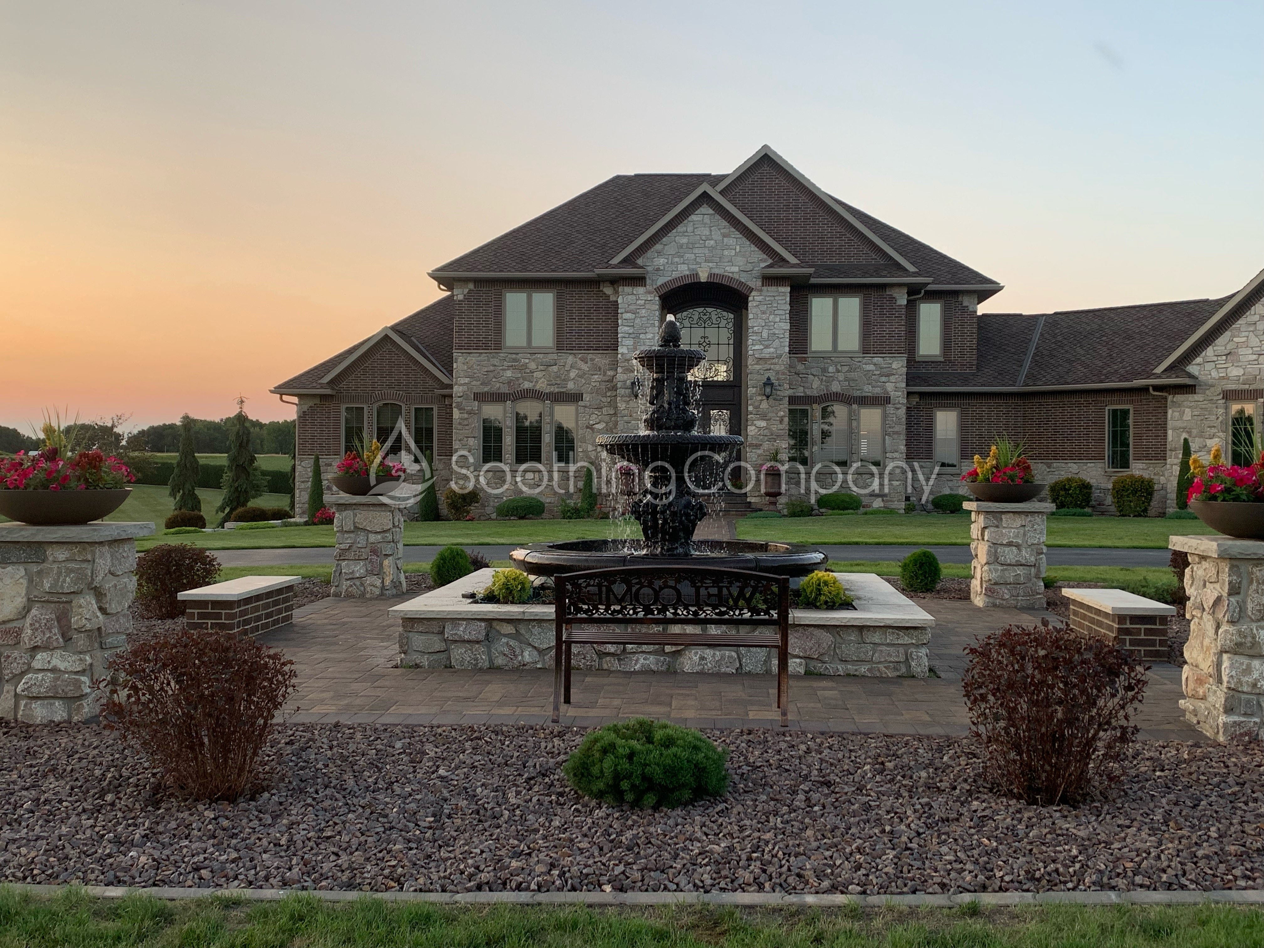 Cavalli Tiered Outdoor Fountain with Fiore Pond