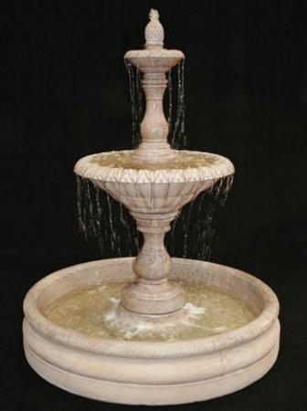 Small Four Seasons Garden Water Fountain with 46 inch Basin