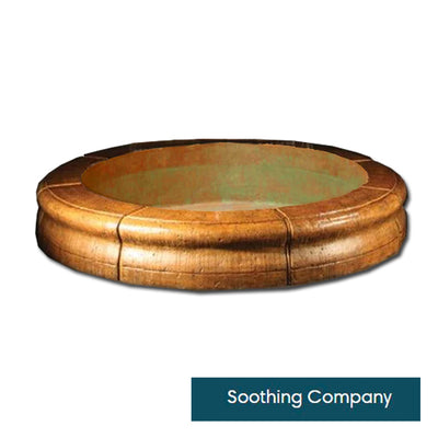Fiore Pond - Poly Basin with Set of 8 Coping Caps | 99.5" Diameter