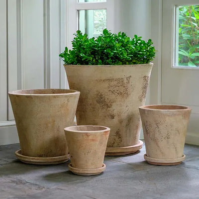 Alicia Planter Set of 4 | Glazed & Terra Cotta Collection