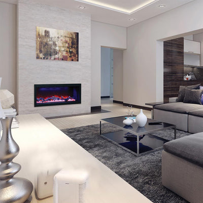 Amantii Panorama 50" Deep Full View Smart Indoor| Outdoor Electric Fireplace