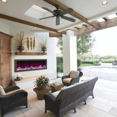 Amantii Panorama BI 50" Slim Smart Indoor | Outdoor Electric Fireplace