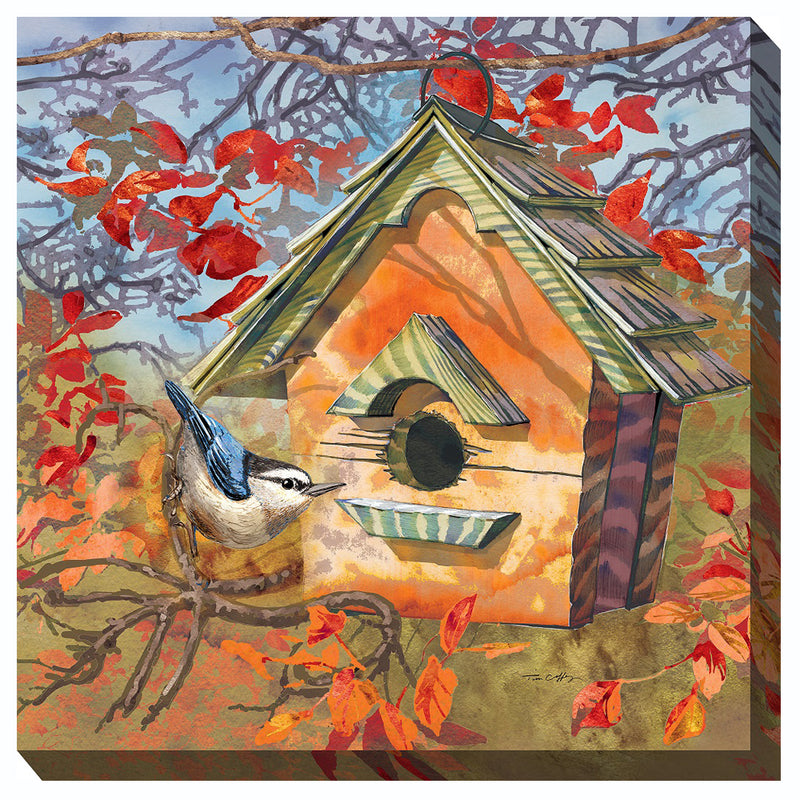 Autumn Bird Canvas Wall Art