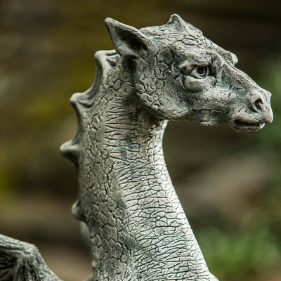 Abraxas Dragon Cast Stone Garden Statue