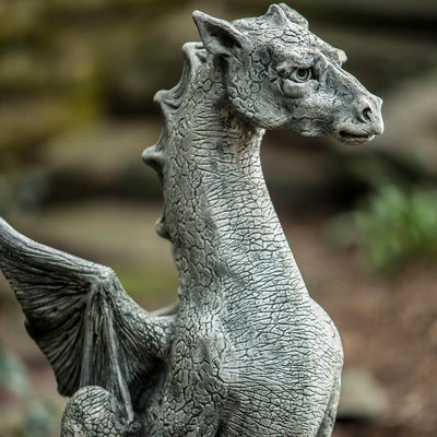 Abraxas Dragon Cast Stone Garden Statue