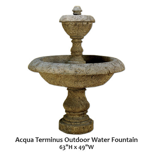 Acqua Terminus Outdoor Water Fountain – Soothing Company