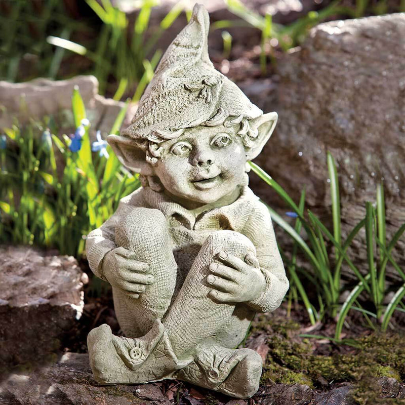 Aiden Cast Stone Garden Statue | Garden Gnome Statue