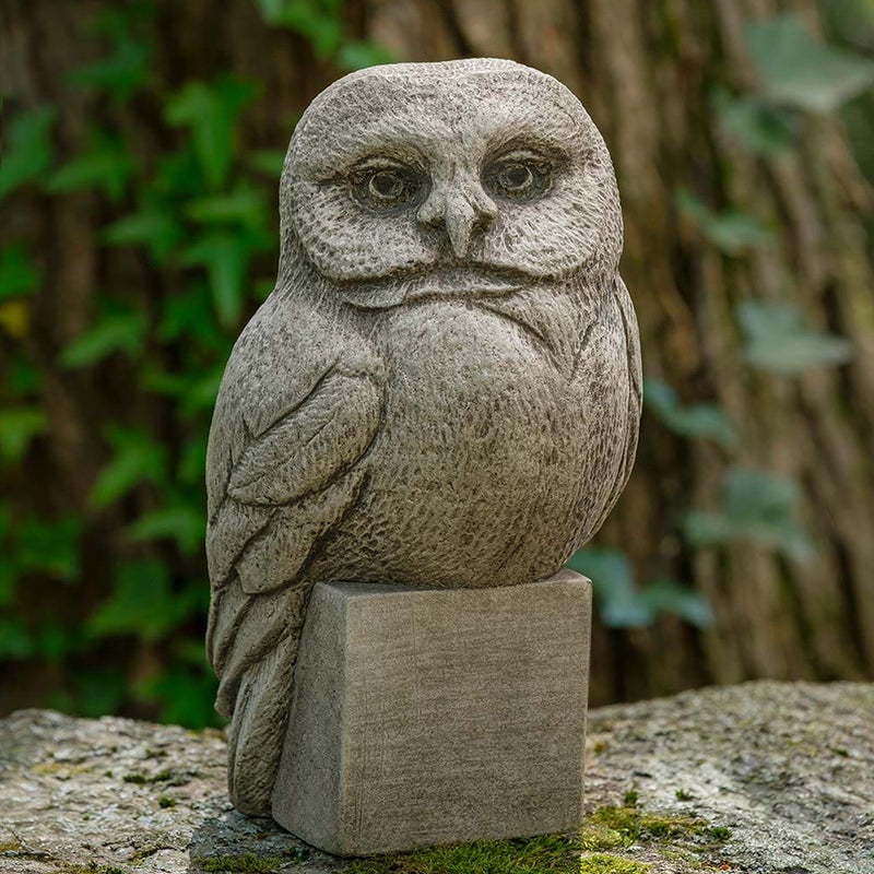 Al the Owl Cast Stone Garden Statue