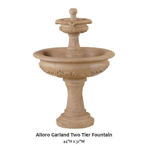 Alloro Garland Two Tier Fountain