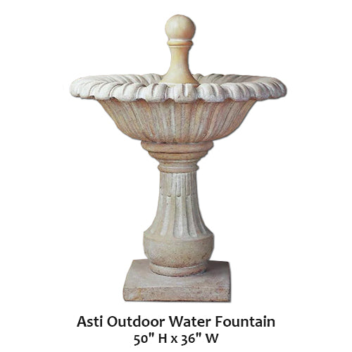 Asti Outdoor Water Fountain