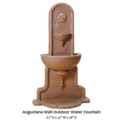 Augustana Wall Outdoor Water Fountain