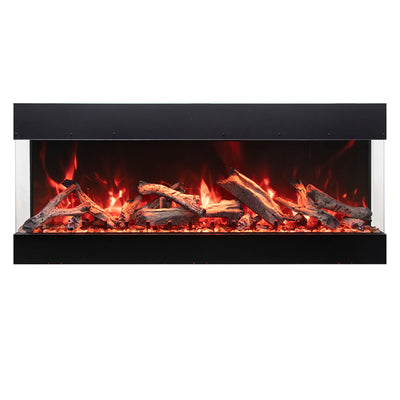 Amantii Tru View Bespoke - 85" Indoor / Outdoor 3 Sided Electric Fireplace
