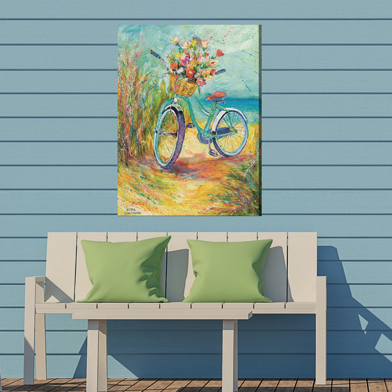 Blossom Bike Canvas Wall Art