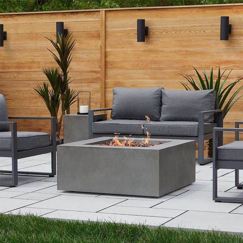 Baltic Square Propane Fire Table with NG Conversion Kit – Soothing Company