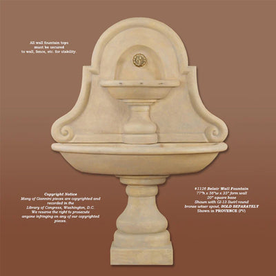 Belair Wall Outdoor Water Fountain For Spout