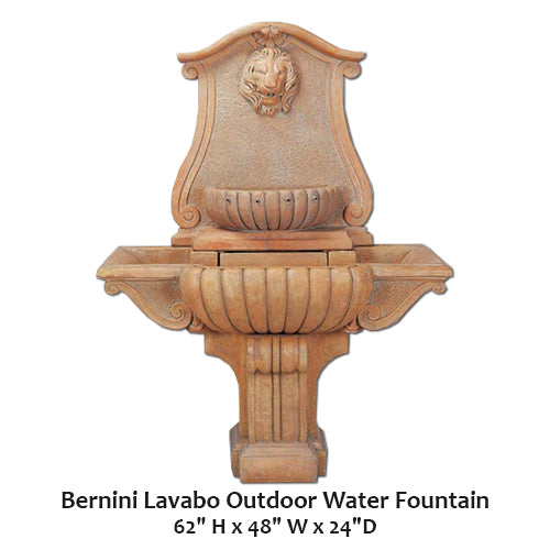 Bernini Lavabo Outdoor Water Fountain