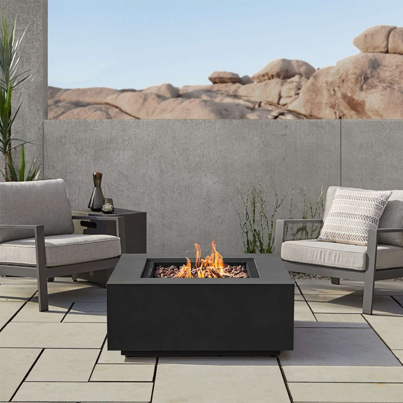 Aegean Square Propane Fire Table with NG Conversion Kit – Soothing Company
