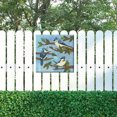 Blue Jay Trio Canvas Wall Art