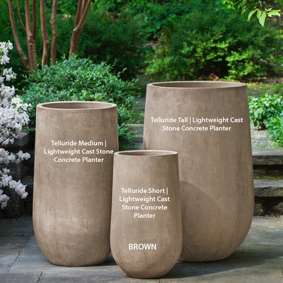 Telluride Medium | Lightweight Cast Stone Concrete Planter