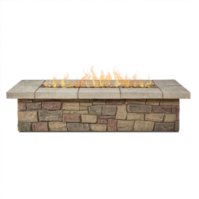 Sedona 66” Rectangle Propane Fire Table with NG Conversion Kit