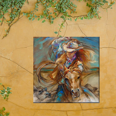 Cowgirl Up Canvas Wall Art