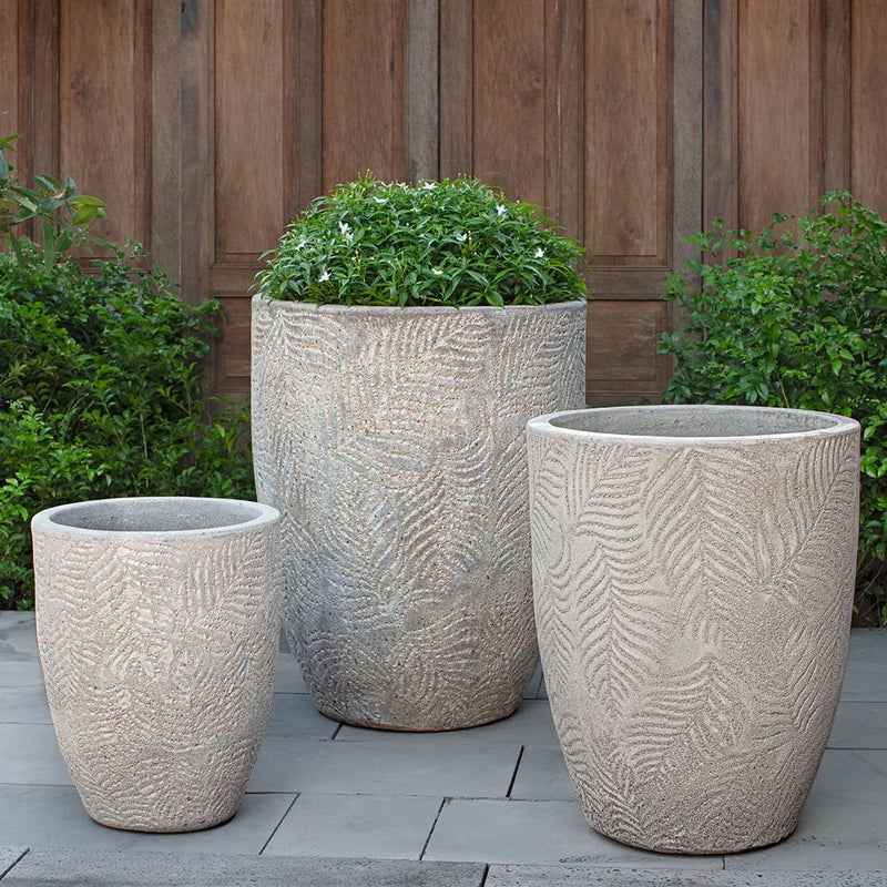 Tropicale Tall Planter Set of 3 | Glazed Collection