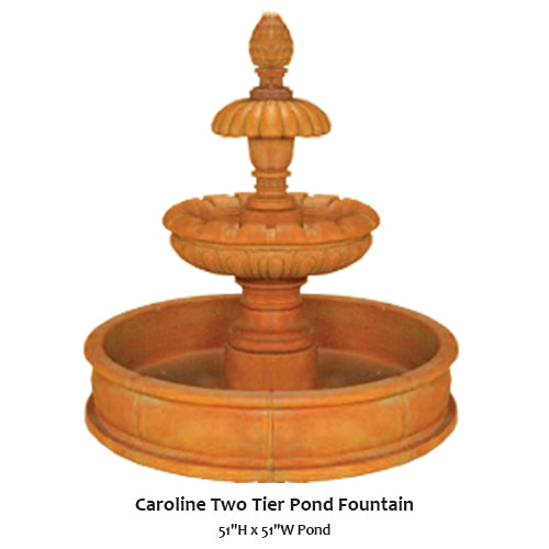 Caroline Two Tier Pond Fountain