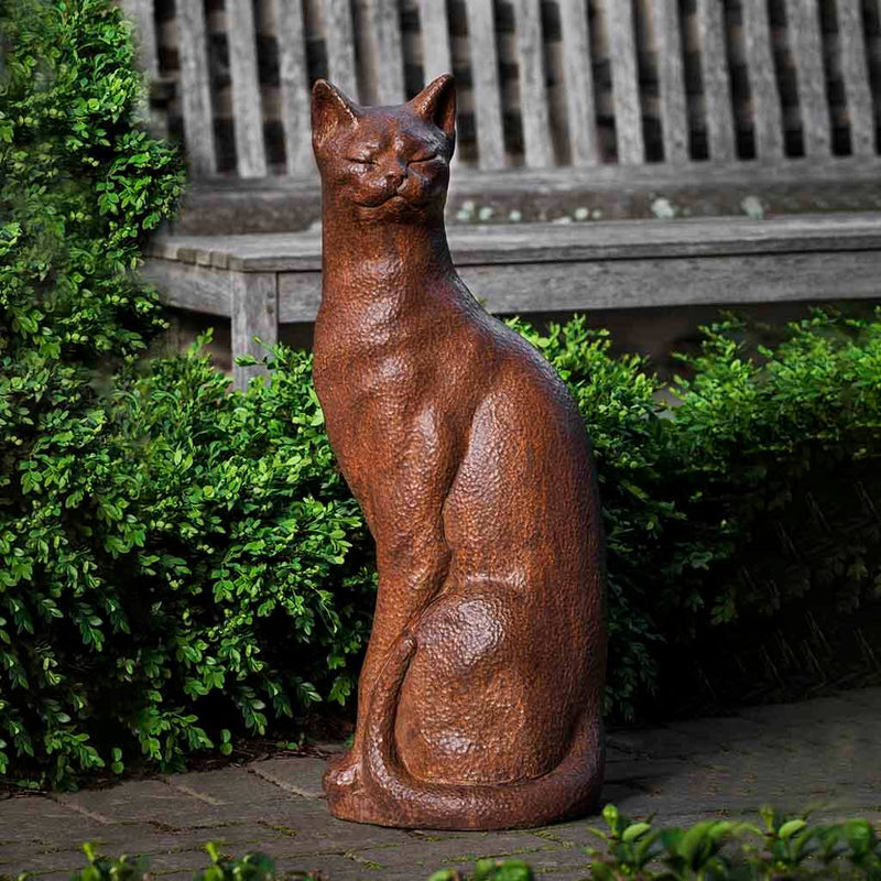 Checkers the Cat Garden Statue
