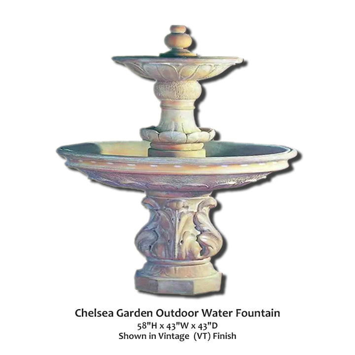 Chelsea Garden Outdoor Water Fountain – Soothing Company
