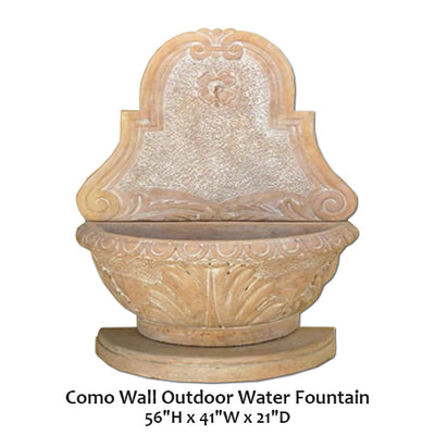 Como Wall Outdoor Water Fountain