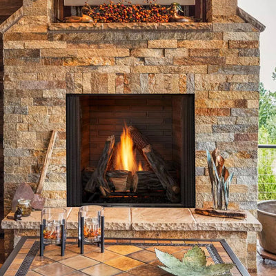 Courtyard 36" Outdoor Traditional Fireplace with IntelliFire Ignition