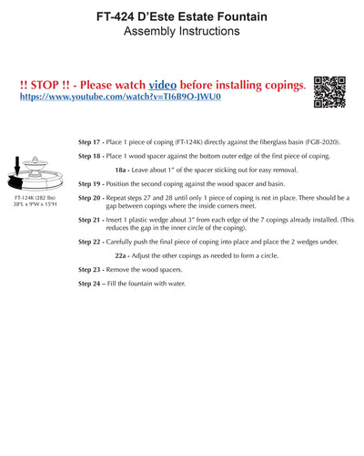 D'Este Estate Fountain