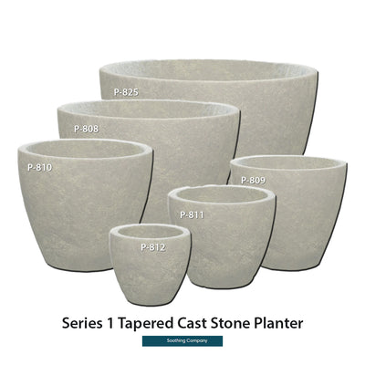 Series 1 Tapered Cast Stone Planter