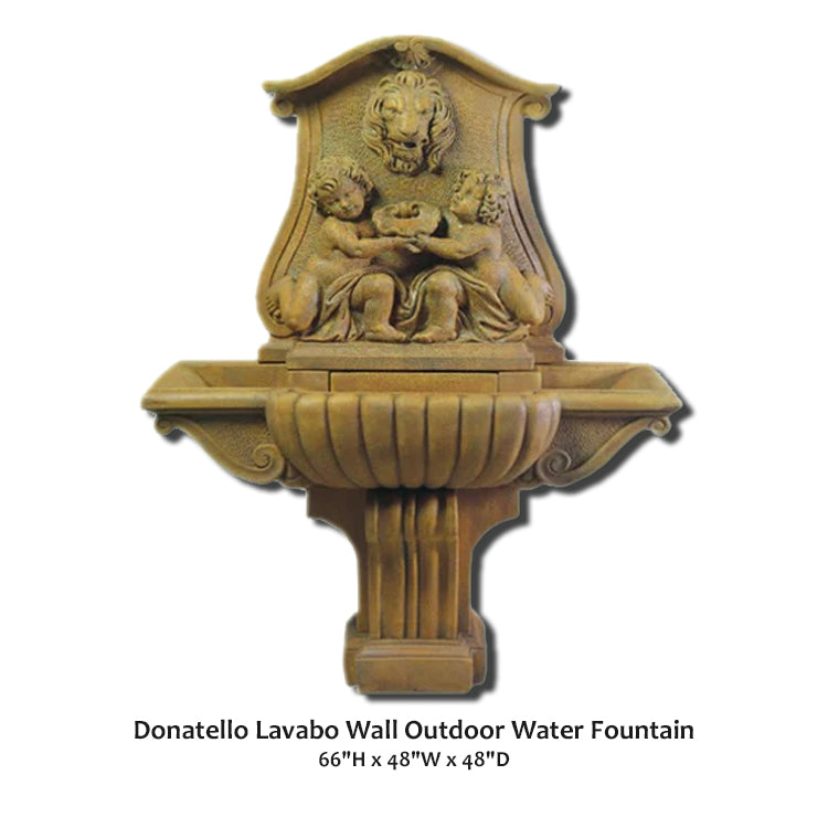 Donatello Lavabo Wall Outdoor Water Fountain