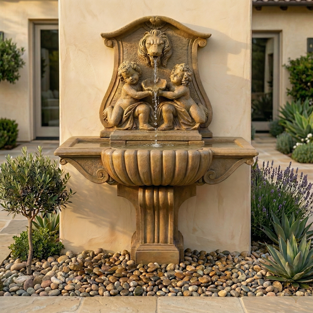 Donatello Lavabo Wall Outdoor Water Fountain – Soothing Company