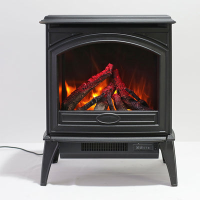 50" Lynwood Series - Freestand Cast Iron Electric Stove Fireplace