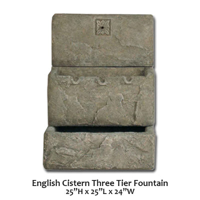 English Cistern Three Tier Fountain