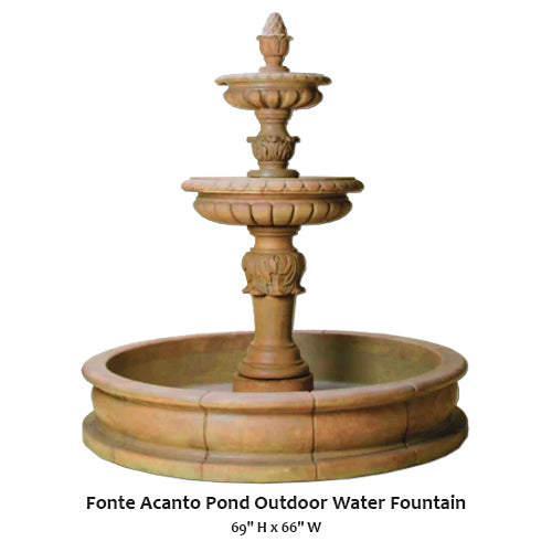 Fonte Acanto Pond Outdoor Water Fountain