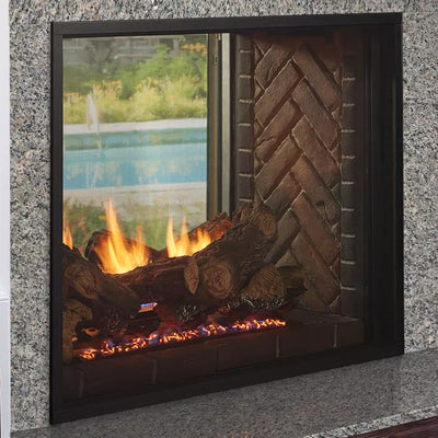Fortress See-Through Indoor/Outdoor Gas Fireplace with IntelliFire Touch Ignition System