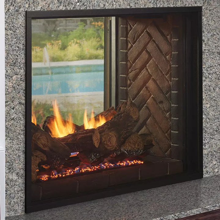 Fortress See-Through Indoor/Outdoor Gas Fireplace with IntelliFire