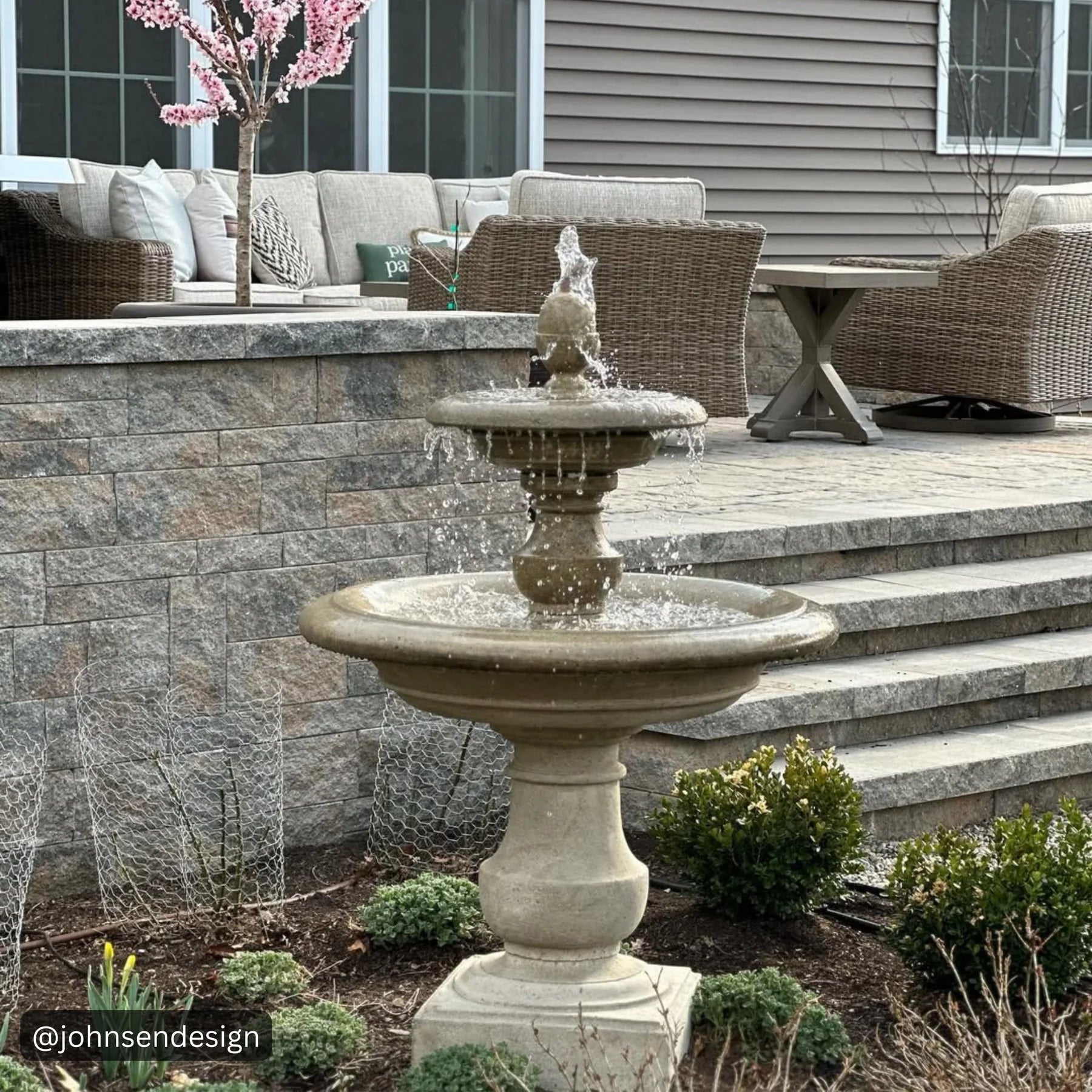 Caterina Tiered Outdoor Water Fountain